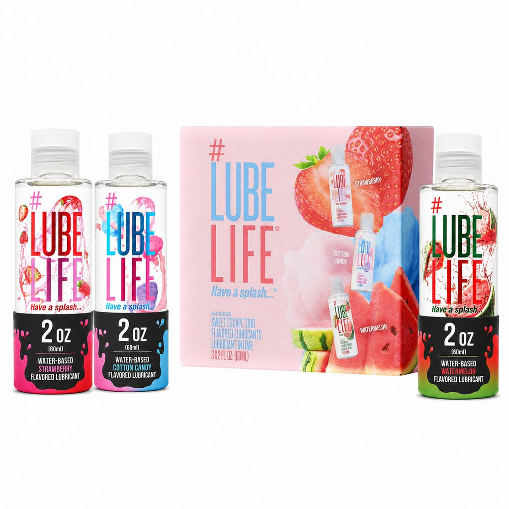 LUBELIFE Flavored Water Based Lube Variety Pack 3 x 2 fl oz