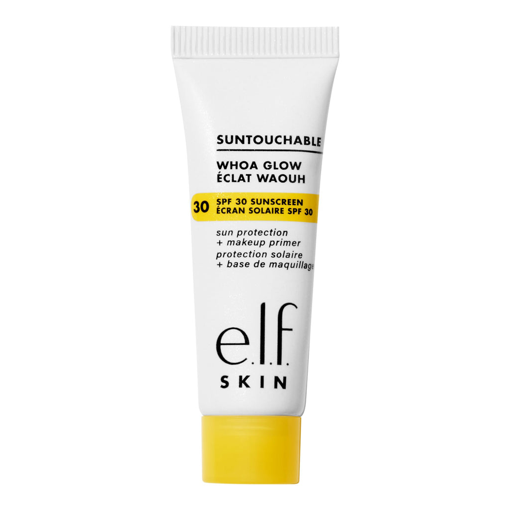 Buy now e.l.f. SKIN Suntouchable Whoa Glow SPF 30 Mini, Sunscreen & Makeup Primer For A Glowy Finish, Made With Hyaluronic Acid, Vegan & Cruelty-Free, Sunbeam at indiglob india