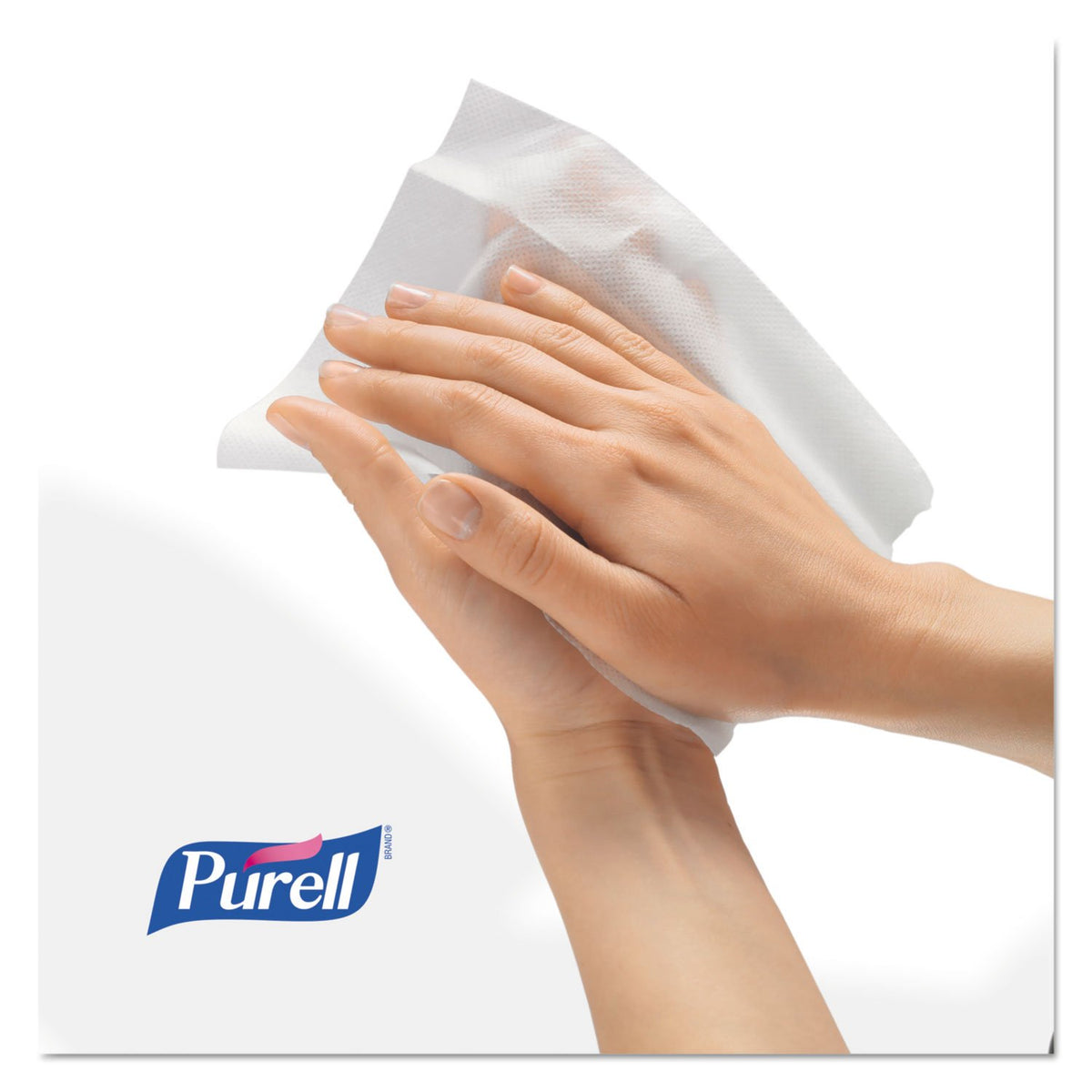 PURELL 902210BX Sanitizing Hand Wipes, 5 x 7, 100/Box