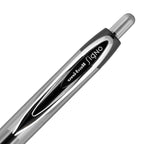 Uni-Ball® 207™ Retractable Fraud Prevention Gel Pens, Bold Point, 1.0 mm, Translucent Black Barrels, Black Ink, Pack Of 4
