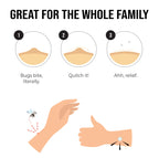 quitch XL Plaid Bug Bite Itch Relief Patch Kids and Adults, Bug Bite Patch