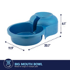Petmate Big Blue Outdoor Pet Water Bowl, 5 Gallons, Jug not Included
