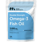 Micro Ingredients Omega 3 Fish Oil Supplements 3,000mg Per Serving, 240 Softgels | Lemon Flavored – Burpless | EPA 540mg + DHA 360mg | Deep Sea Fish