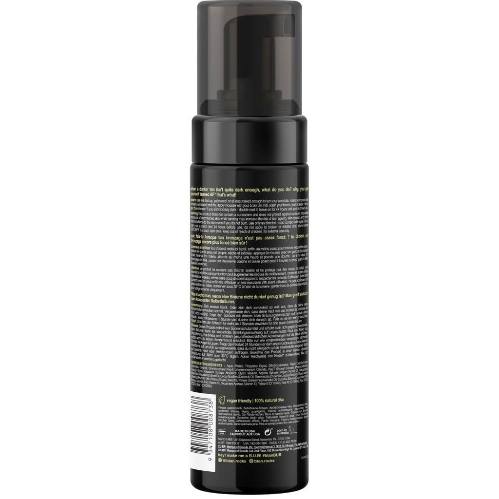 Buy now b.tan Dark Self Tanner Mousse | Get Tanned - Best, 1 Hour Express Sunless Tanning Foam, No Fake Tan Smell, Ultra Dark Bronzing Glow, Face & Body, Vegan, Cruelty Free, 6.7 Fl Oz at indiglob india