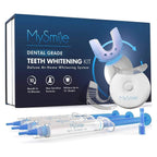 MySmile Teeth Whitening Kit with LED Light, 10 Min Non-Sensitive Fast Teeth Whitener with 3 Carbamide Peroxide Whitening Gel, Helps to Remove Stains from Coffee, Smoking, Wines, Soda, Food