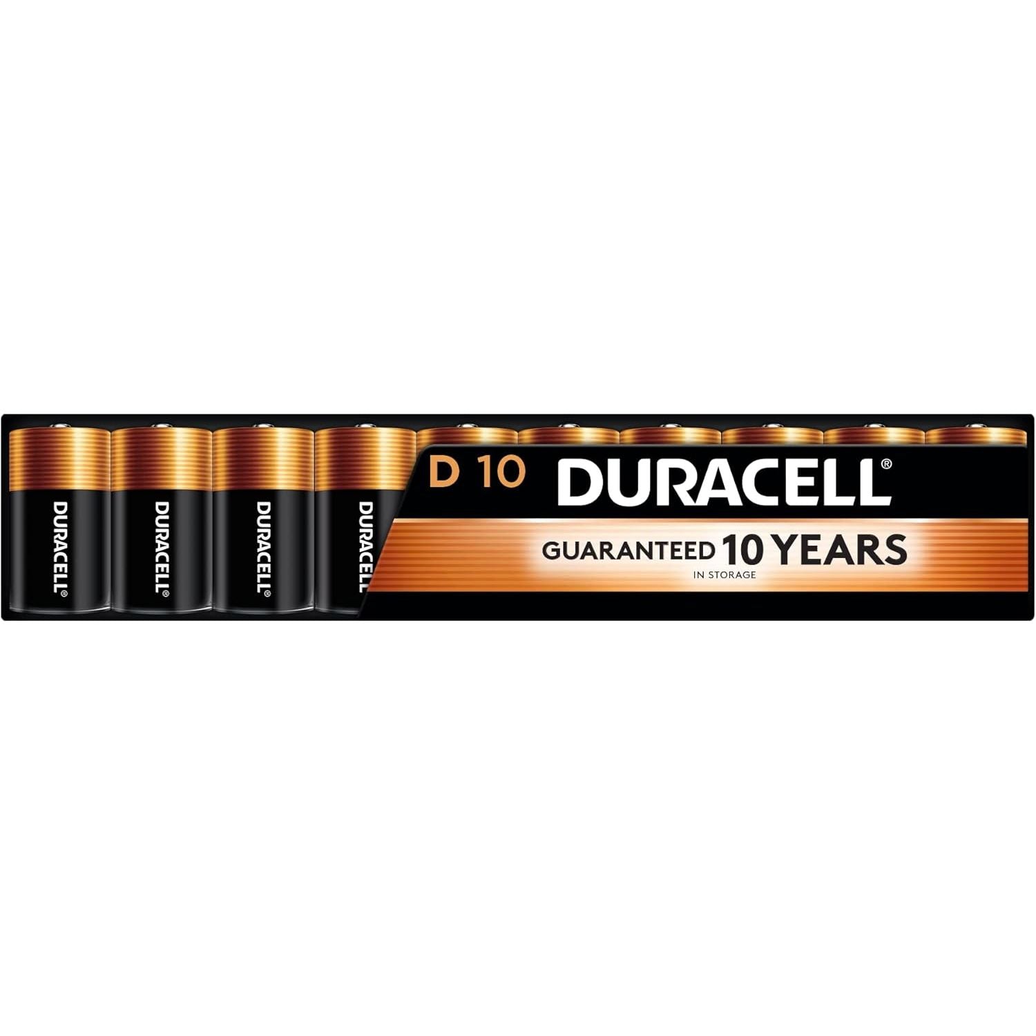Buy now Duracell Coppertop D Batteries, 2 Count (1 Pack), D Battery with Long-lasting Power, All-Purpose Alkaline Battery for Household and Office Devices 10 Count at indiglob india