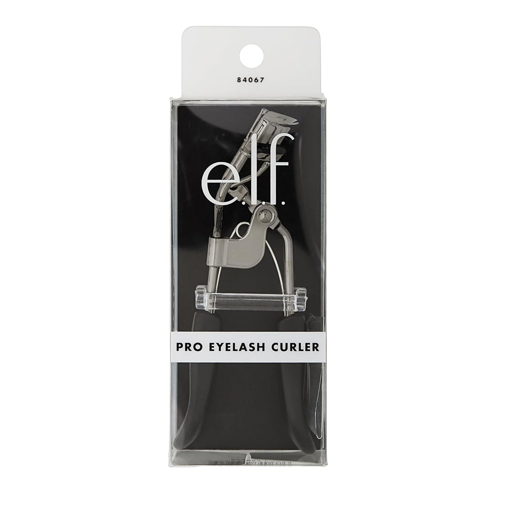 Buy now e.l.f. Pro Eyelash Curler, Strong, Contoured, Eye-Opening, Voluminous Lashes, Includes Additional Rubber Replacement Pad, Silver at indiglob india