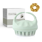 Buy now Sndyi Soft Silicone Scalp Massager for Dandruff Removal and Hair Growth - Wet Dry Scalp Exfoliator Brush for Scalp Care - Beige Green at indiglob india