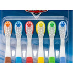 Brush Buddies Disney Pixar Cars Kids Toothbrushes 6 Pack Soft Bristles Ages 2+ Lightning McQueen Mater Jackson Storm Cruz Ramirez Kids Toothbrush Set Small Head Easy Grip Handle Manual Oral Care