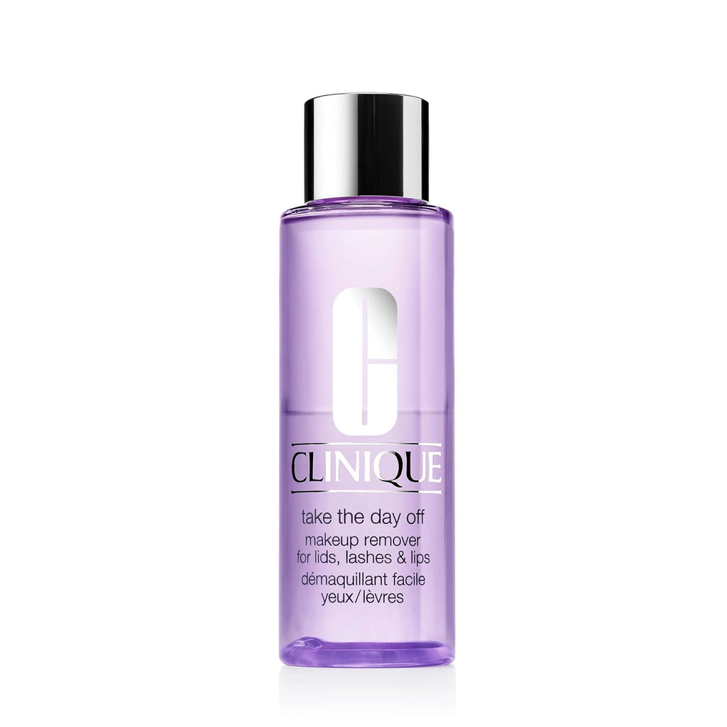 Buy now Clinique Take The Day Off Liquid Makeup Remover For Lids, Lashes, + Lips | Eye Makeup Remover | Oil Free + Non-Irritating | For All Skin Types 4.2 Fl Oz - Full Size at indiglob india