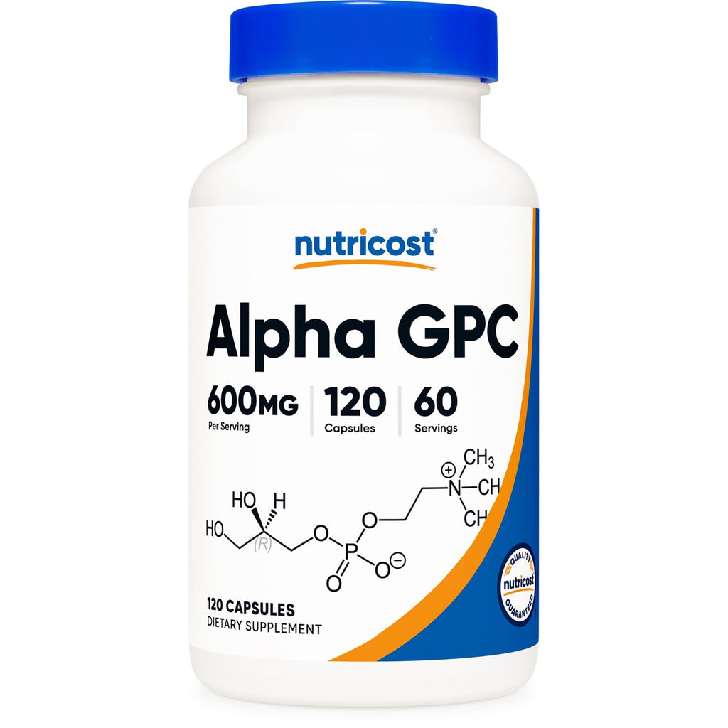 Nutricost Alpha GPC 600mg, 60 Vegetarian Capsules - Non-GMO and Gluten Free, 300mg Per Capsule