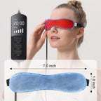 Aroma Season Heated Eye Mask for Dry Eyes, Warm Eye Compress with Flaxseed for MGD, Dry Eye Syndrome, Chalazion Blepharitis Stye Eye Treatment, Steam Moist to Unclog Glands (Blue)