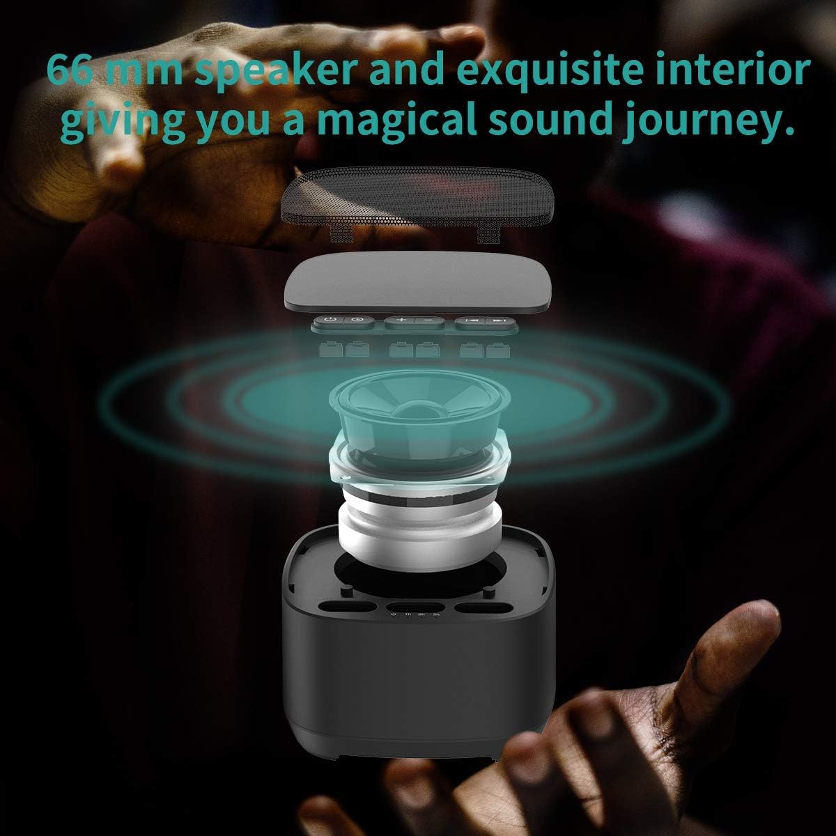 Buy now Magicteam Sleep Sound White Noise Machine with 40 Natural Soothing Sounds and Memory Function 32 Levels of Volume Powered by AC or USB and Sleep Timer Sound Therapy for Baby Kids Adults (B-Black) at indiglob india