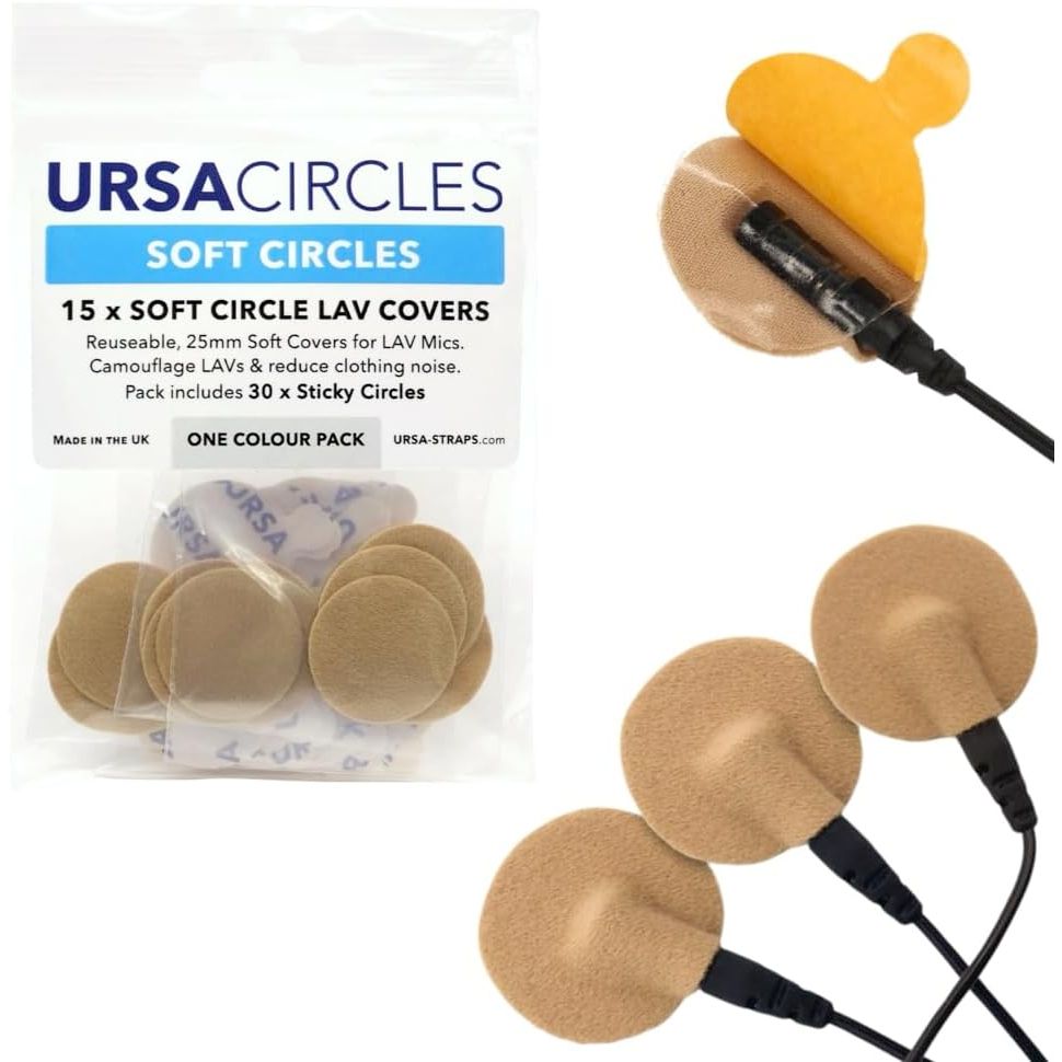 Buy now URSA Soft Circles: Reusable Soft Covers That Provide a Shield Against the Wind and Camouflage for Lavalier Mics. (15x Soft Circles + 30x Stickies, MultiPack) Single Colour Pack of 15 Beige at indiglob india