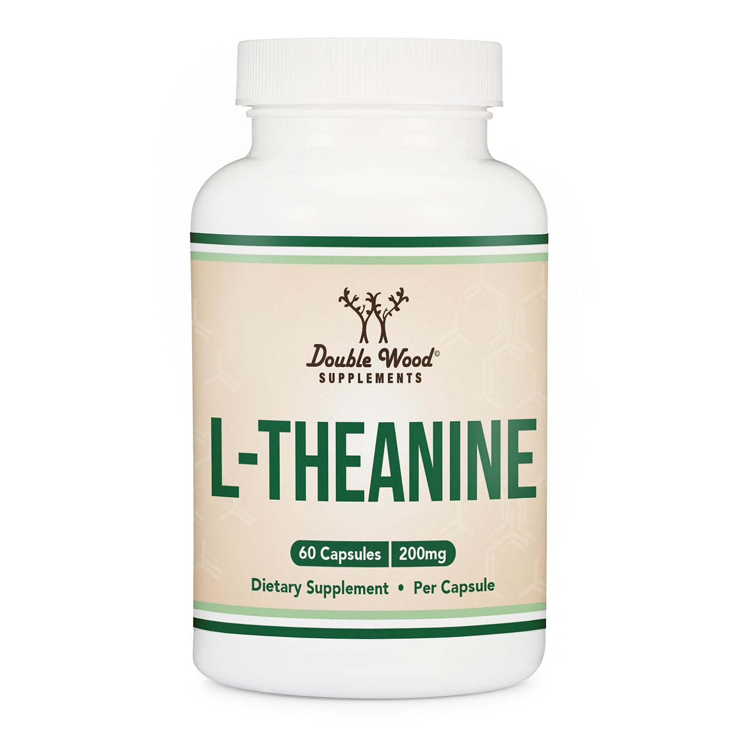 L-Theanine 200mg, Calm, Restful Sleep & Focus, 60 Capsules | Calm & Stress Relief, Restful Sleep Support, Calm Focus Without Jitters, Non-GMO, Third-Party Tested