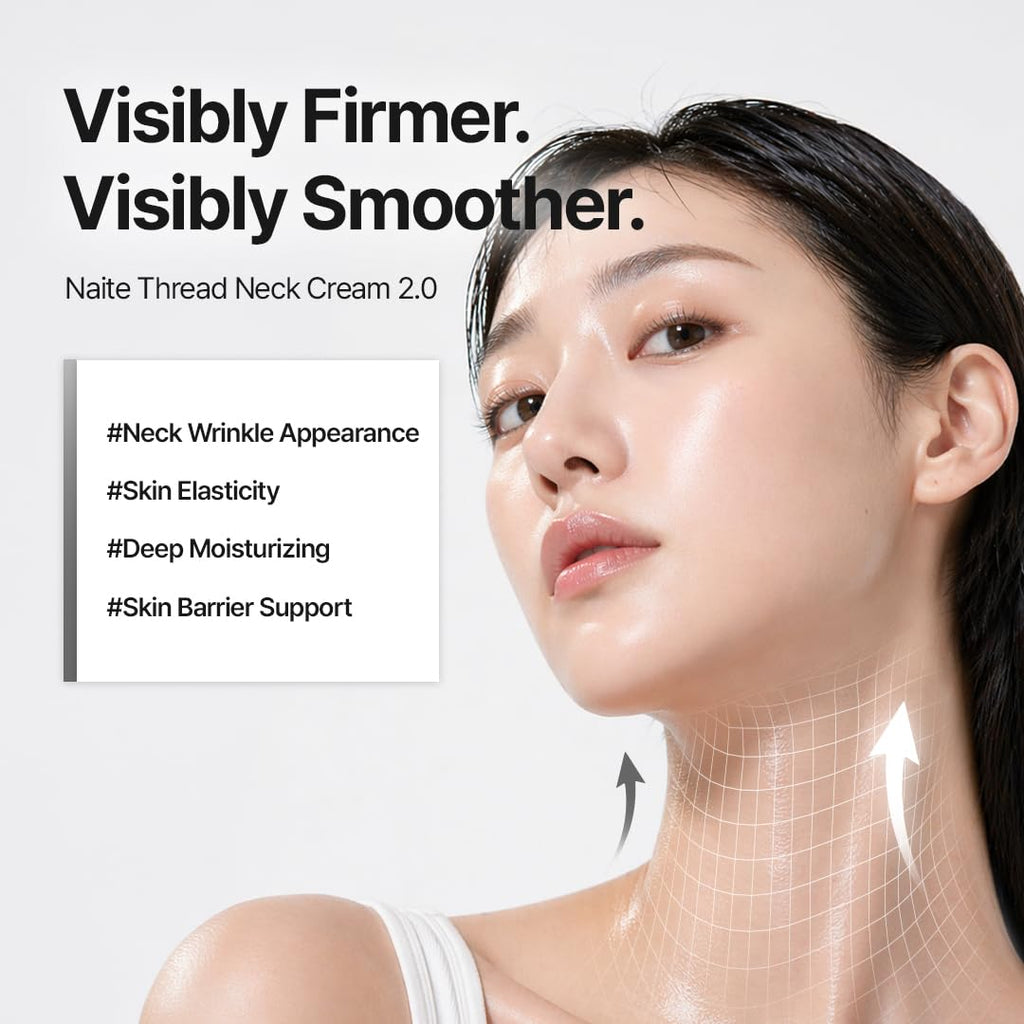 MDP+ Premium Collagen Naite Thread Neck Cream 2.0 | Skin Tightening, Firming, 3.38oz/100ml, Anti-Aging, Moisturizer Face Cream, Neck & Décolleté Wrinkles, Soft Smooth Skin