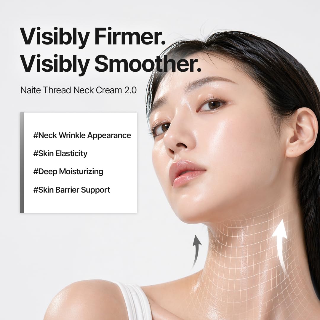 MDP+ Premium Collagen Naite Thread Neck Cream 2.0 | Skin Tightening, Firming, 3.38oz/100ml, Anti-Aging, Moisturizer Face Cream, Neck & Décolleté Wrinkles, Soft Smooth Skin