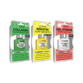 NAIL-AID Collagen Base + Keratin Growth + Gel Top Coat, Clear, 3 Count