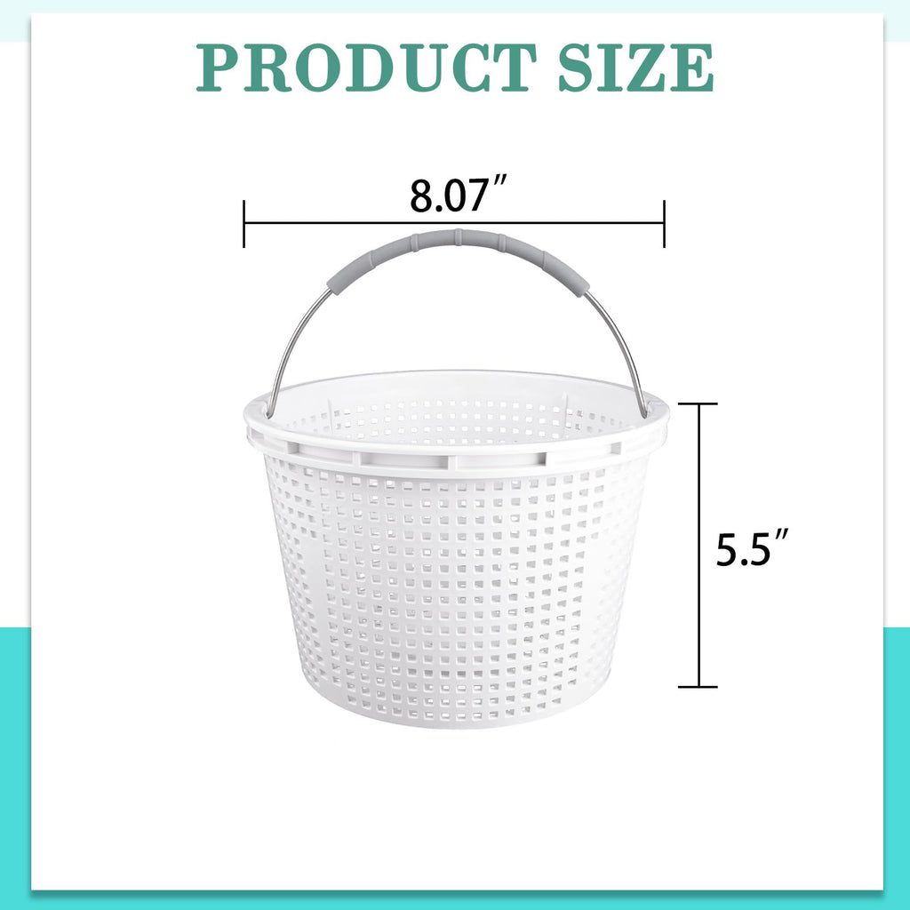 8" Pool Skimmer Basket for Inground Pool, for Pentair & Hayward
