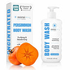 Mirai Clinical Persimmon Body Wash for Old People Smell, Nonenal® Solution | Moisturising Body Wash for Strong Body Odor, Japanese Persimmon and Green Tea Extracts, For Men and Women, 9.29 Fl oz