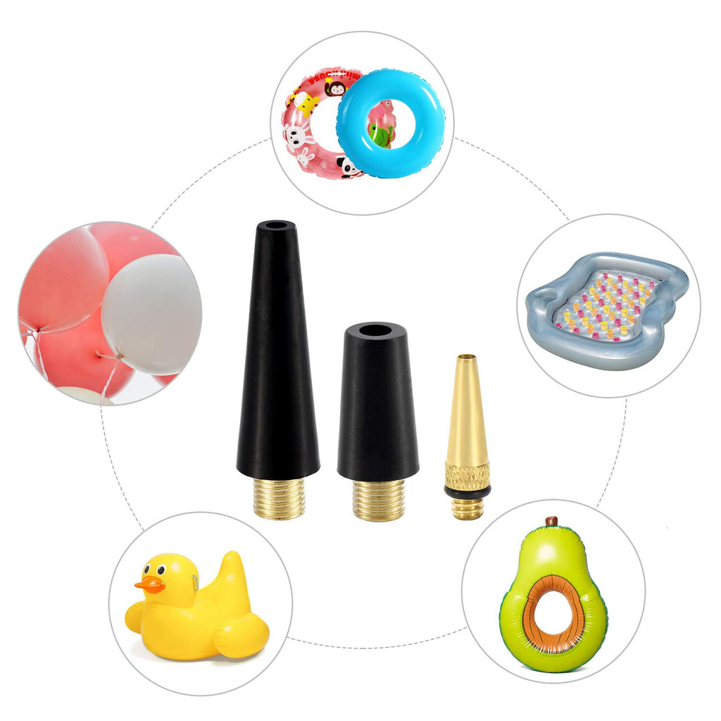 Bicycle Presta Schrader Valve Adaptor, 16PCS YASI Brass Bike Pump Adapters, Ball Pump Needle, Balloon Inflatable Toys Nozzle Inflator Adapter, Air Pump Accessories for Standard Pump or Air Compressor1