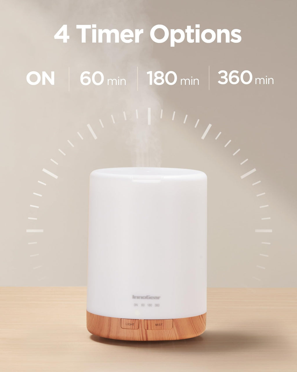 InnoGear 300ml Aromatherapy Essential Oil Diffuser 8 Oils Gift Set
