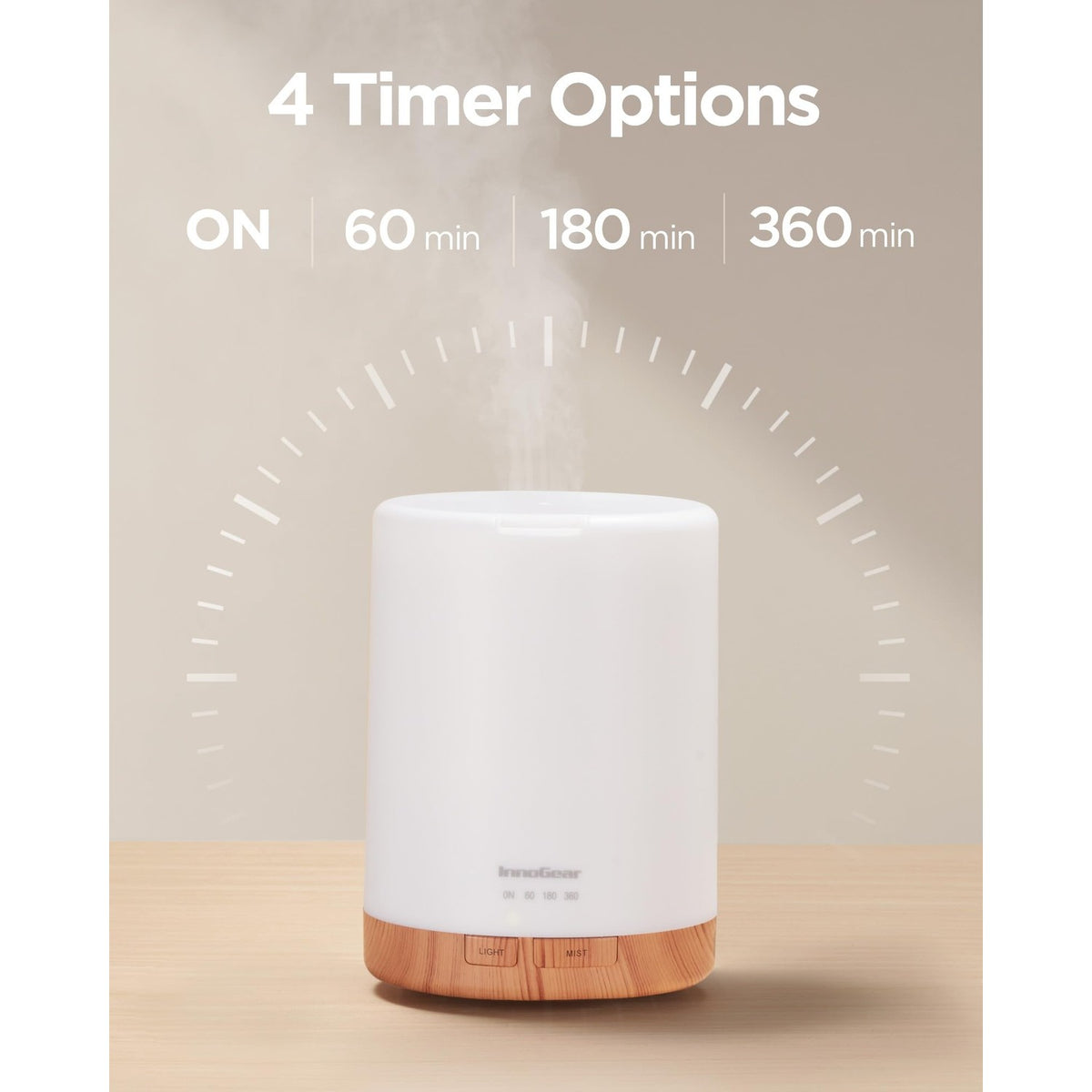 InnoGear 300ml Aromatherapy Essential Oil Diffuser 8 Oils Gift Set