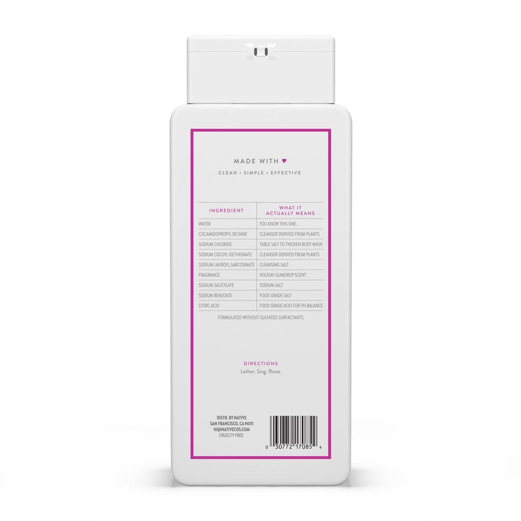 Buy now Native Body Wash, Holiday Edition, Holiday Gumdrop Scent, Contains Naturally Derived Ingredients | For Women & Men, Sulfate, Paraben, & Dye Free Leaving Skin Soft and Hydrated | 18 oz at indiglob india