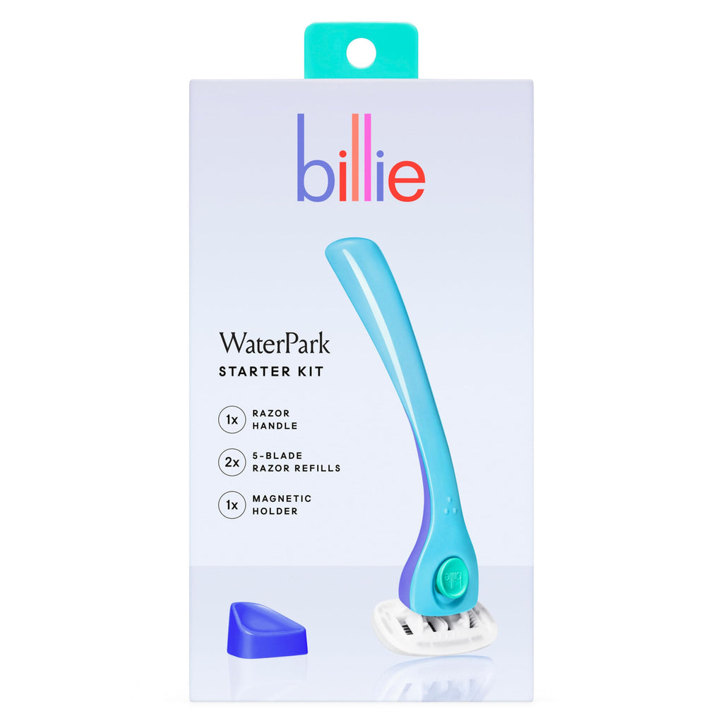 Billie Razors for Women Shave Kit – Women’s Razor + 2 x 5-Blade Razor Refills + Magnetic Holder – Sunburst