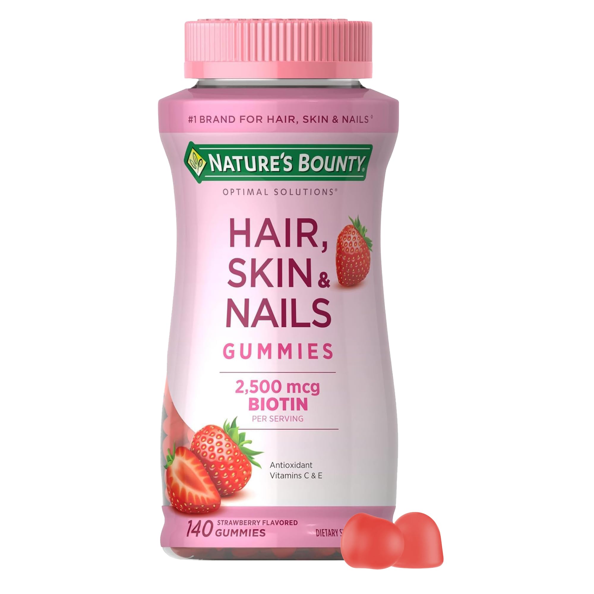 Nature's Bounty Optimal Solutions Hair, Skin & Nails Vitamin Gummies