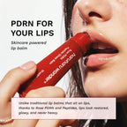 HARUHARU Rose PDRN Peptide Glowy Balm, 0.33 fl.oz, Glossy Clear, Vegan | Long Lasting Hydration for Dry Cracked Lips, Dewy Lips, No Waxy Finish, Silicon Free, Micro Plastic Free, Korean Skin care