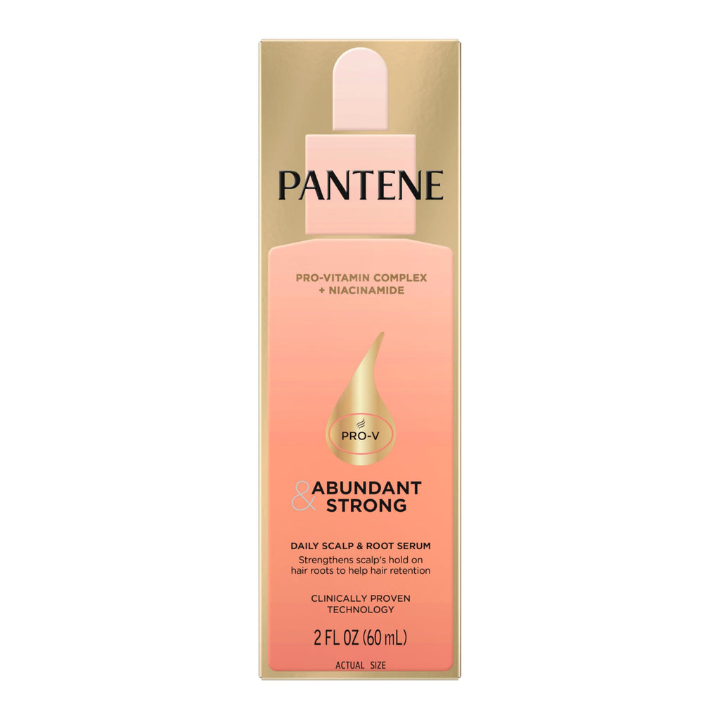 Pantene Abundant & Strong Daily Scalp Serum, Strengthens Scalp’s Hold on Roots, 2 oz