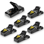 Mouse Trap, Mice Traps That Work Best Snap Traps for Small Mice and Mouse Outdoor Indoor Quick Kill and Reusable Mouse Traps 6 Pack