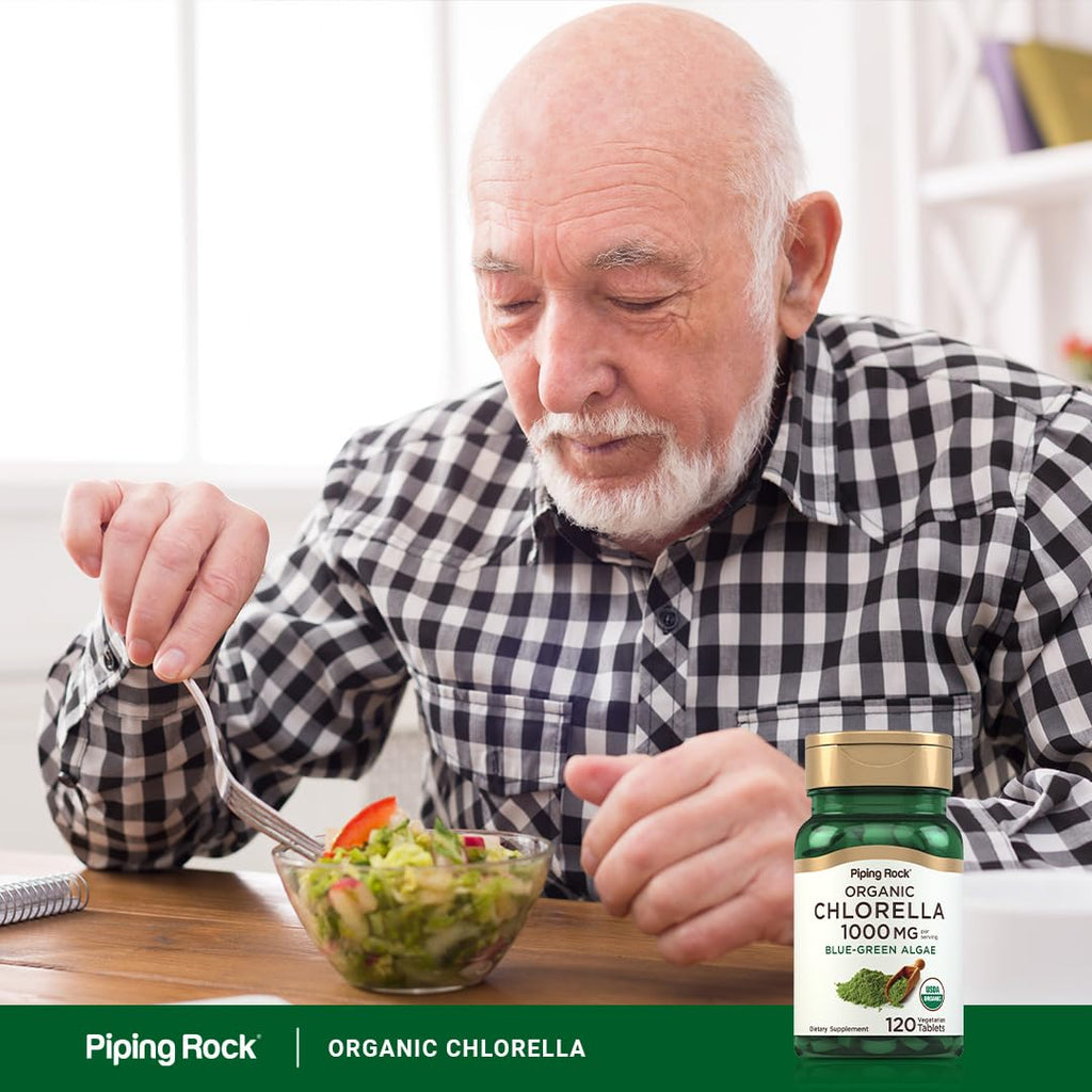 Piping Rock Chlorella | 1000mg | 120 Tablets