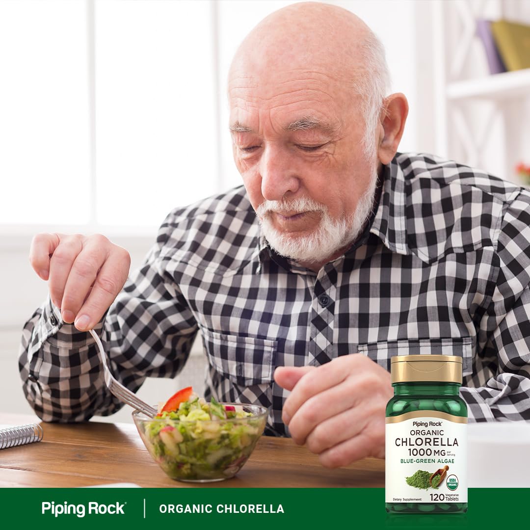 Piping Rock Chlorella | 1000mg | 120 Tablets