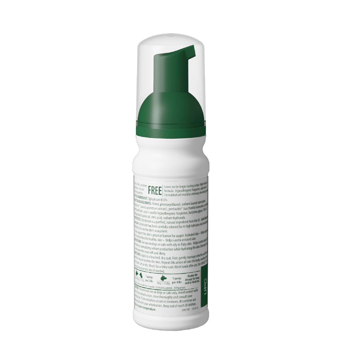 Douxo S3 SEB Dog Seboregulating Mousse, 0.5% Ophytrium, 5 fl oz