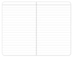 Elan Publishing Company Field Notebook/Pocket Journal - 3.5"x5.5" - Black - Lined Memo Book - Pack of 5