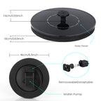 Mademax 1W Solar Bird Bath Fountain Pump, Solar Fountain, Free Standing Floating Solar Powered Water Fountain Pump for Bird Bath, Garden, Pond, Pool, Outdoor