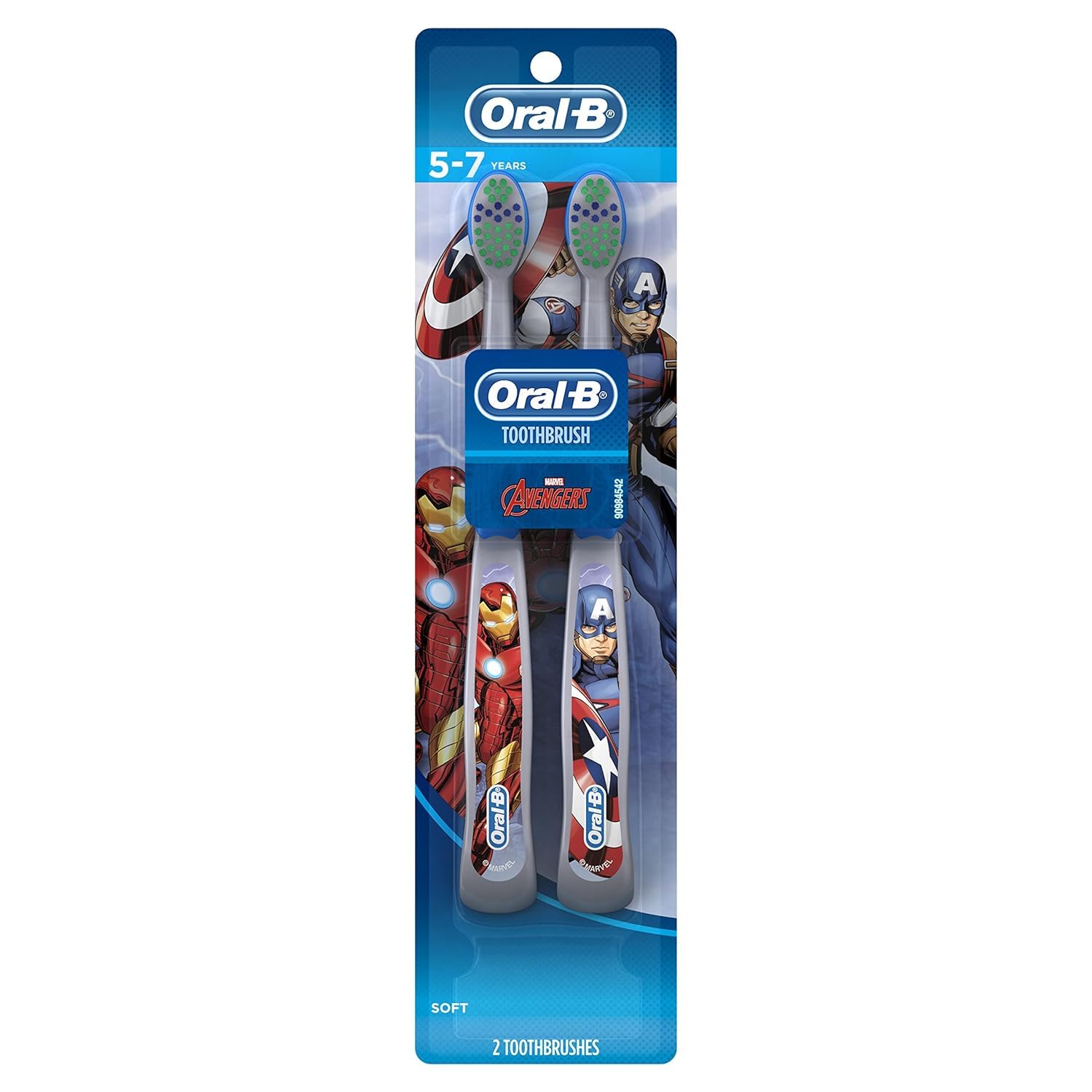 Buy now Oral-B Kid's Manual Toothbrush Featuring Marvel's Spiderman, Soft Bristles, for Children and Toddlers 3+, 2 Count at indiglob india