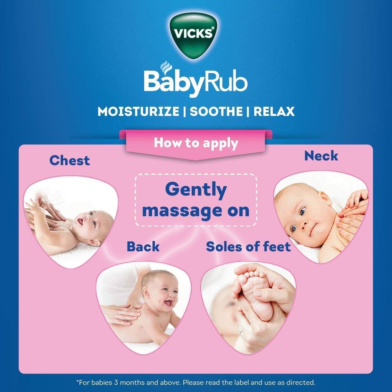 Buy now BabyRub Soothing Vapour Ointment for Babies (50 ml - 1.7 oz) + V4l Paper Napkin 125 Sheets Free at indiglob india
