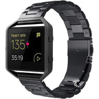 Buy now Simpeak Women Men Stainless Steel Metal Band Strap with Stailess Steel Frame Compatible with Fitbit Blaze, Match Link Removal Tool, Black at indiglob india