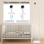 AISVAN Adjustable Height Baby Monitor Floor Stand Holder for Hellobaby HB6560/HB6550 HB65/HB66/HB248 Baby Monitor and Also Compatible with The Nanit Pro Smart Monitor & Flex Stand