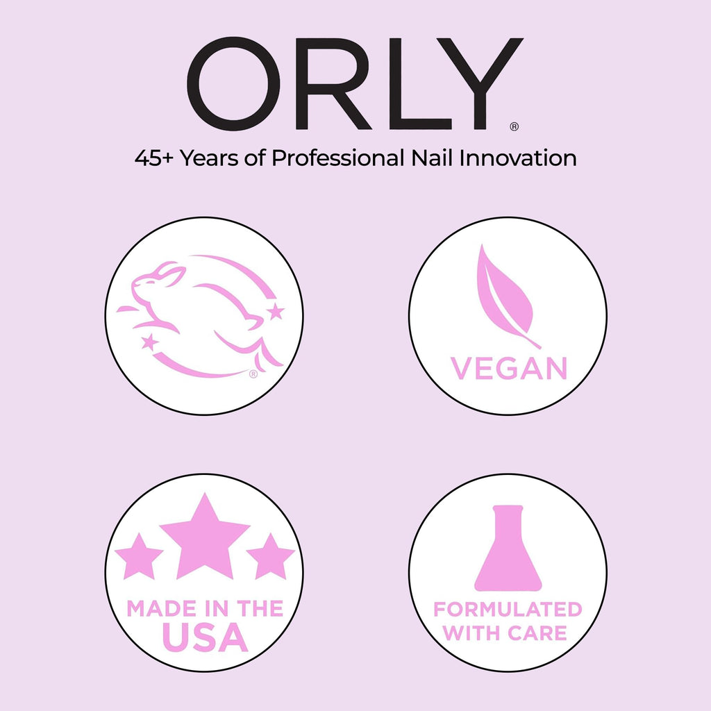 ORLY Won’t Chip Protective Topcoat | Polymer Formula for Long-Lasting, Chip-Resistant Manicures | Seals & Protects Nail Colour | High Shine Finish | Durable Wear Nail Polish Top Coat (18 ml)