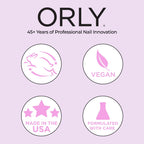 ORLY Won’t Chip Protective Topcoat | Polymer Formula for Long-Lasting, Chip-Resistant Manicures | Seals & Protects Nail Colour | High Shine Finish | Durable Wear Nail Polish Top Coat (18 ml)