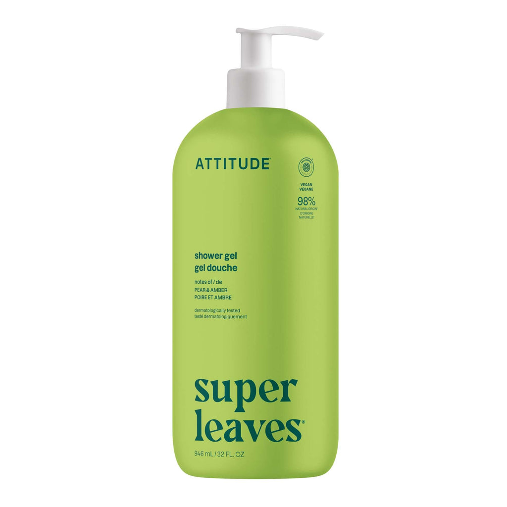 Buy now ATTITUDE Body Wash, EWG Verified Shower Gel, Dermatologically Tested, Plant and Mineral-Based, Vegan Personal Care Products, Pear & Amber Scent, 16 Fl Oz at indiglob india