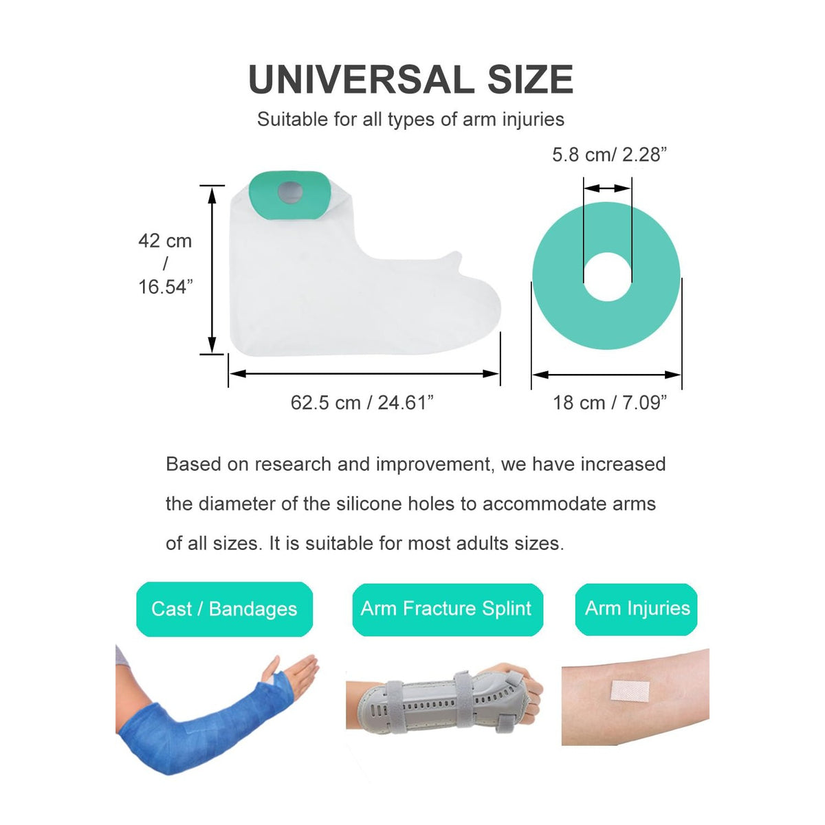 Cast Covers for Shower Arm, Waterproof Arm Cast Cover
