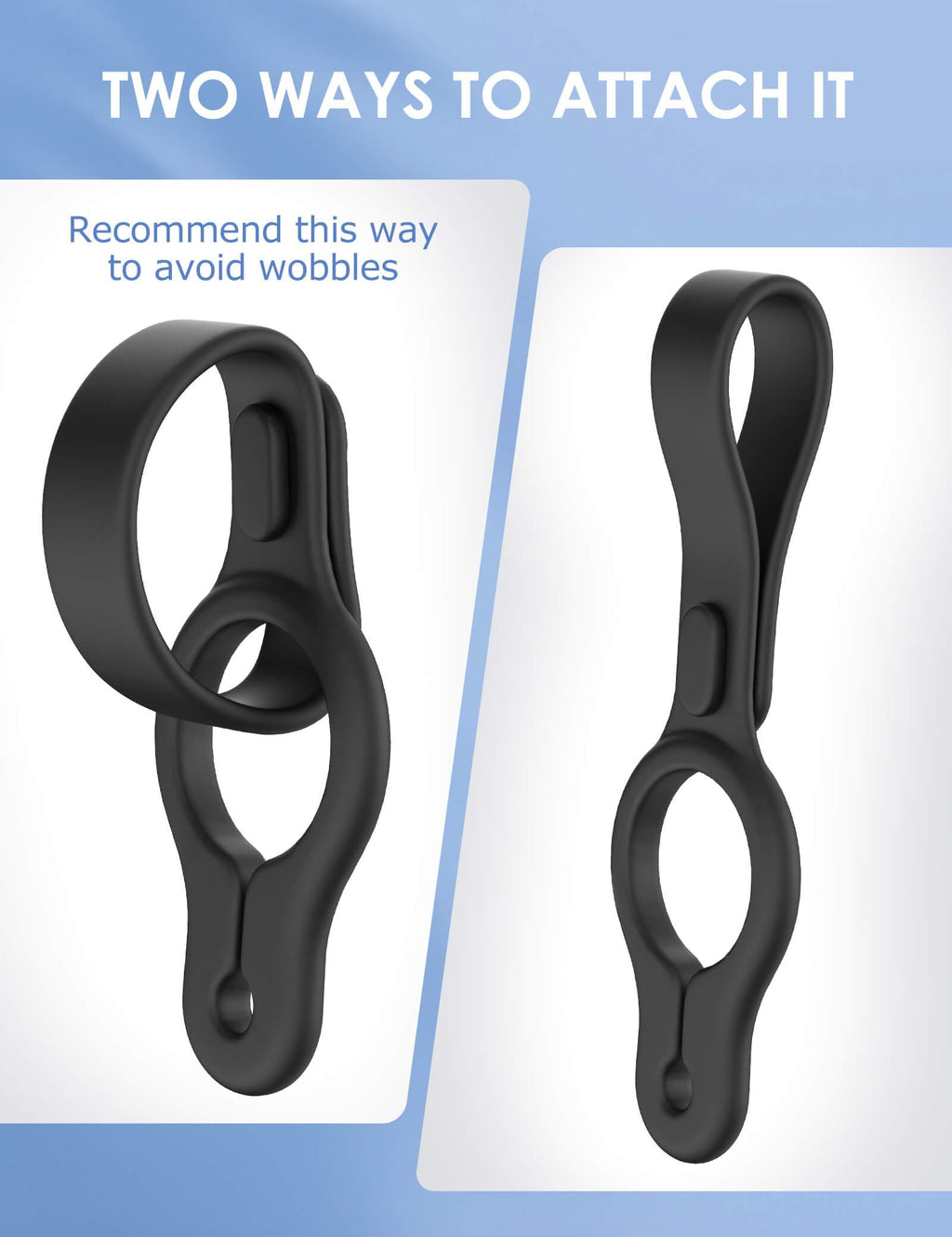 Gobeigo 2-Pack Thick Silicone Used Poop Bag Holder – No More Stinky Hands