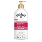 Gold Bond Diabetics' Dry Skin Relief Body Lotion for Dry Skin, With Aloe | 24-hour moisture, dry skin lotion for diabetes care, with aloe & 3 vitamins for long-lasting hydration, all-over moisturizer