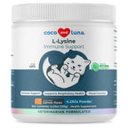 L-Lysine for Cats 900mg - Immune, Eye & Respiratory Support Powder | 900mg/scoop L-Lysine supports immune, eye & respiratory health. For cats with sneezing, runny nose, cold & herpes symptoms.