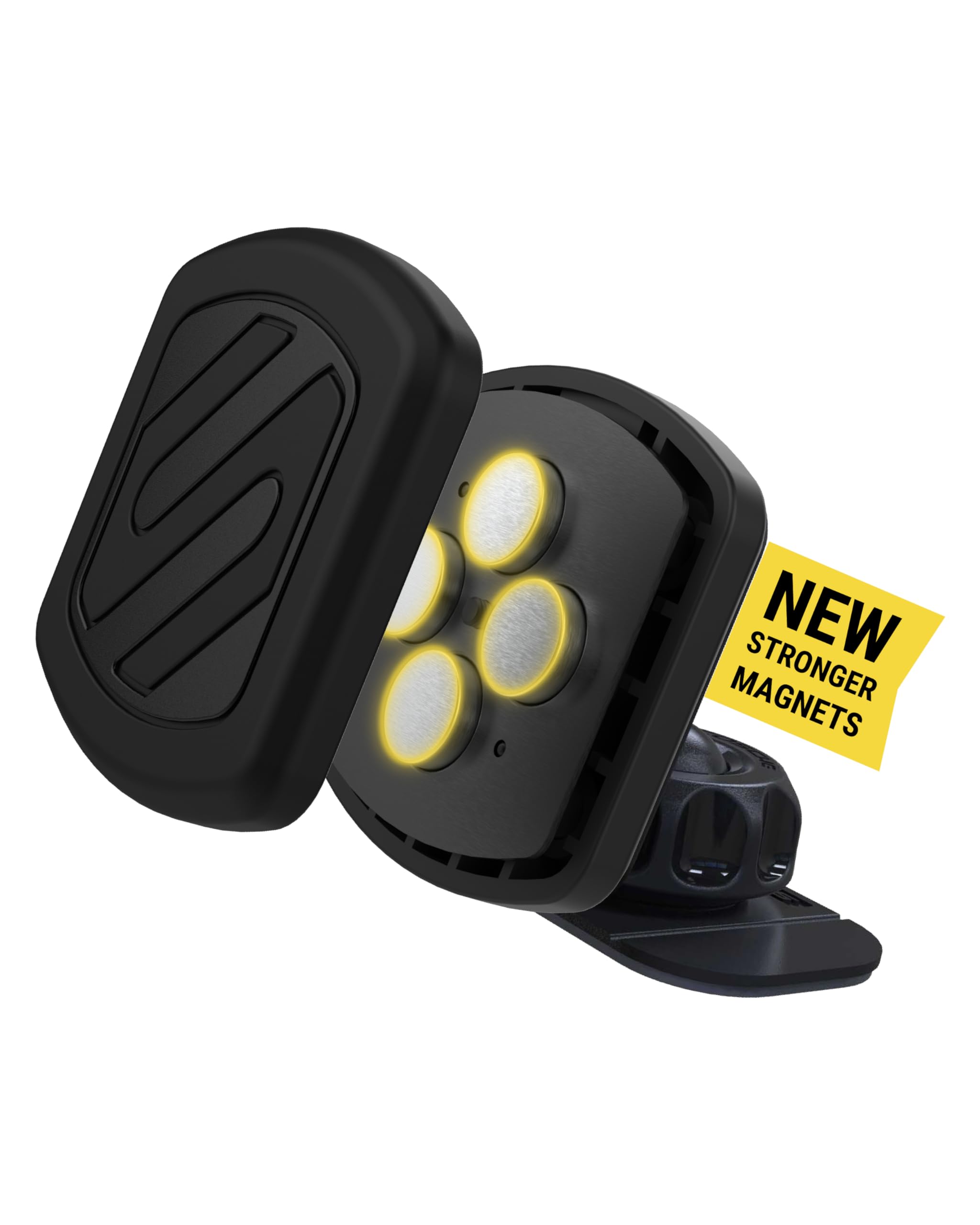 Buy now Scosche MAGDMB MagicMount Magnetic Phone Mount for Car, Dashboard Cell Phone Holder with 360Â° Adjustable Magnet Head, Universal Phone Stand for Car Compatible with iPhone, Samsung, and All Devices at indiglob india